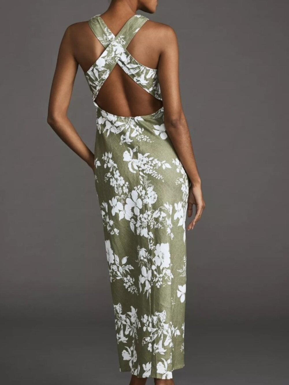 Reformation Casette floral maxi linen dress size 2 - Picture 2 of 9